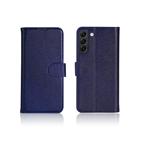 Funda de Cuero Cartera con Soporte Carcasa L06 para Samsung Galaxy S24 5G Azul