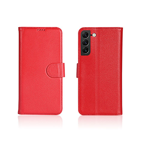 Funda de Cuero Cartera con Soporte Carcasa L06 para Samsung Galaxy S25 Plus 5G Rojo