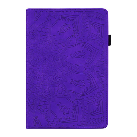 Funda de Cuero Cartera con Soporte Carcasa L06 para Samsung Galaxy Tab S6 Lite 4G 10.4 SM-P615 Morado