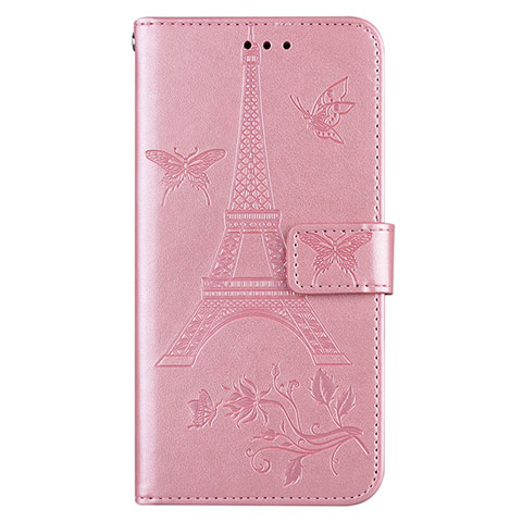 Funda de Cuero Cartera con Soporte Carcasa L06 para Sony Xperia 8 Lite Oro Rosa