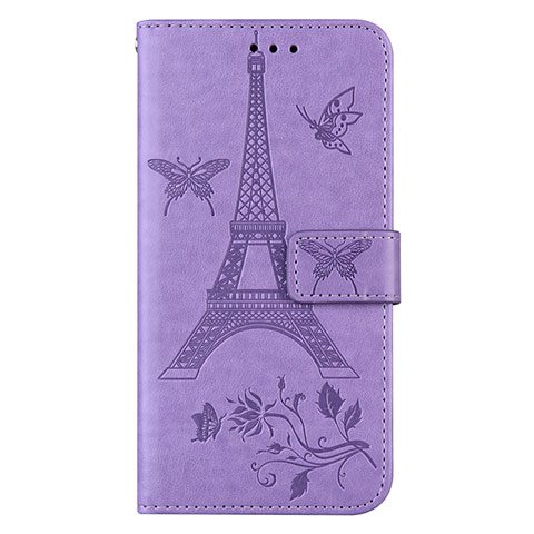 Funda de Cuero Cartera con Soporte Carcasa L06 para Sony Xperia 8 Purpura Claro