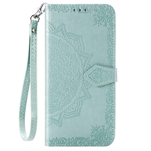 Funda de Cuero Cartera con Soporte Carcasa L06 para Vivo V20 Pro 5G Menta Verde