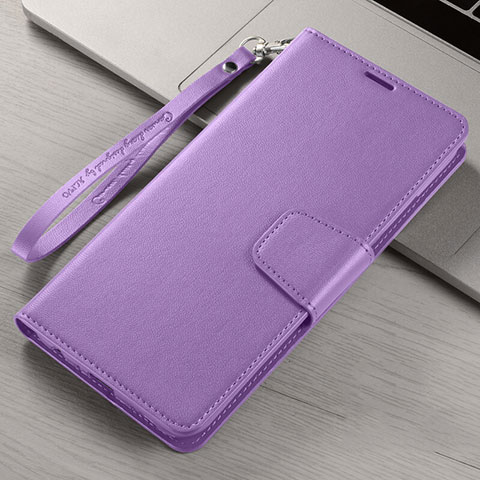 Funda de Cuero Cartera con Soporte Carcasa L06 para Xiaomi Redmi 8A Morado