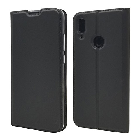 Funda de Cuero Cartera con Soporte Carcasa L06 para Xiaomi Redmi Note 7 Negro