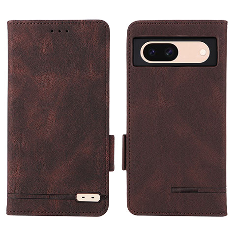 Funda de Cuero Cartera con Soporte Carcasa L06Z para Google Pixel 8a 5G Marron