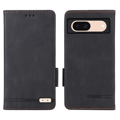 Funda de Cuero Cartera con Soporte Carcasa L06Z para Google Pixel 8a 5G Negro