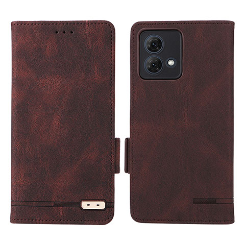 Funda de Cuero Cartera con Soporte Carcasa L06Z para Motorola Moto G84 5G Marron