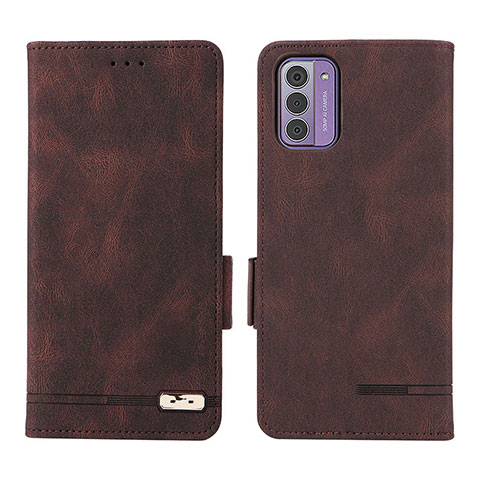 Funda de Cuero Cartera con Soporte Carcasa L06Z para Nokia G310 5G Marron