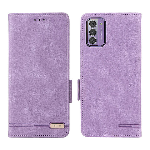 Funda de Cuero Cartera con Soporte Carcasa L06Z para Nokia G310 5G Morado