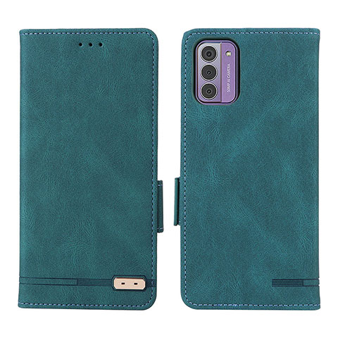 Funda de Cuero Cartera con Soporte Carcasa L06Z para Nokia G310 5G Verde