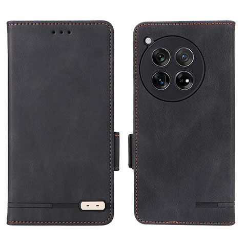 Funda de Cuero Cartera con Soporte Carcasa L06Z para OnePlus 12 5G Negro