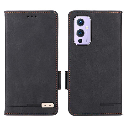 Funda de Cuero Cartera con Soporte Carcasa L06Z para OnePlus 9 5G Negro