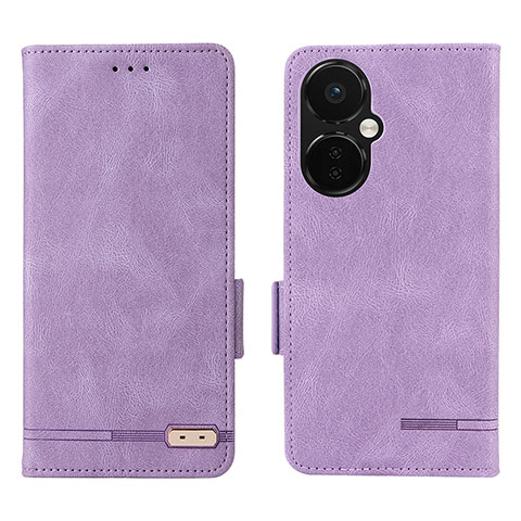 Funda de Cuero Cartera con Soporte Carcasa L06Z para OnePlus Nord CE 3 Lite 5G Morado