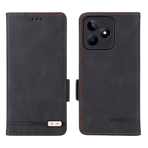 Funda de Cuero Cartera con Soporte Carcasa L06Z para Realme C53 India Negro