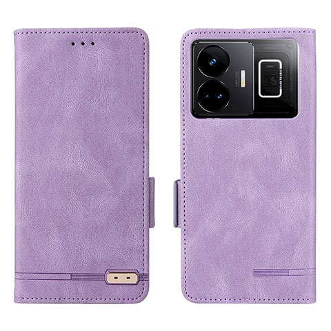 Funda de Cuero Cartera con Soporte Carcasa L06Z para Realme GT Neo5 240W 5G Morado