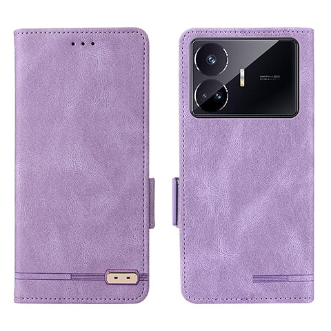 Funda de Cuero Cartera con Soporte Carcasa L06Z para Realme GT Neo5 SE 5G Morado