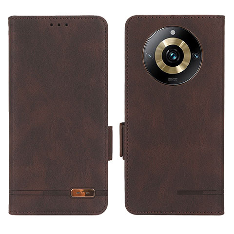 Funda de Cuero Cartera con Soporte Carcasa L06Z para Realme Narzo 60 Pro 5G Marron