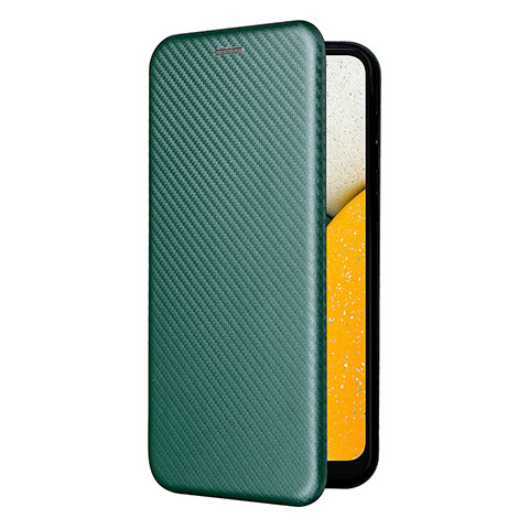 Funda de Cuero Cartera con Soporte Carcasa L06Z para Samsung Galaxy A03 Core Verde