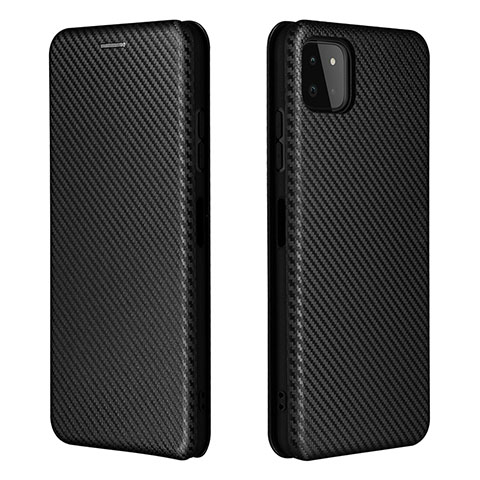 Funda de Cuero Cartera con Soporte Carcasa L06Z para Samsung Galaxy A22 5G Negro