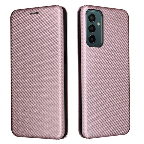 Funda de Cuero Cartera con Soporte Carcasa L06Z para Samsung Galaxy F23 5G Oro Rosa