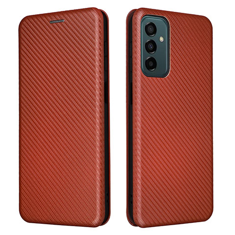 Funda de Cuero Cartera con Soporte Carcasa L06Z para Samsung Galaxy M23 5G Marron