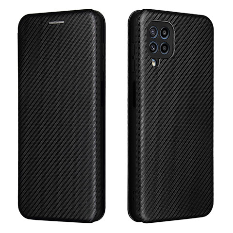 Funda de Cuero Cartera con Soporte Carcasa L06Z para Samsung Galaxy M32 4G Negro