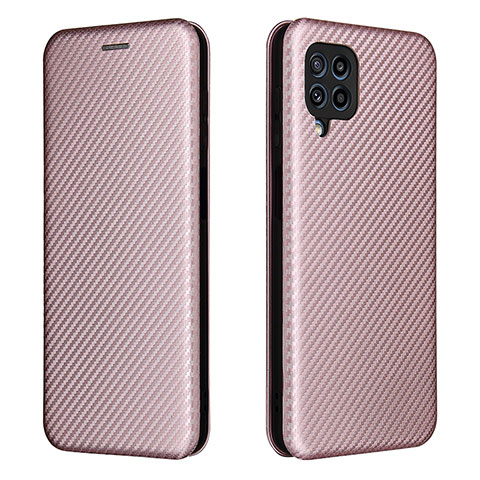 Funda de Cuero Cartera con Soporte Carcasa L06Z para Samsung Galaxy M32 4G Oro Rosa