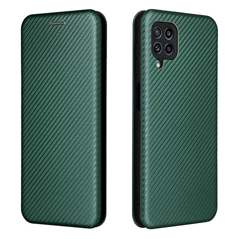 Funda de Cuero Cartera con Soporte Carcasa L06Z para Samsung Galaxy M32 4G Verde