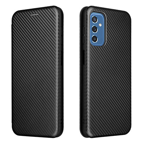 Funda de Cuero Cartera con Soporte Carcasa L06Z para Samsung Galaxy M52 5G Negro