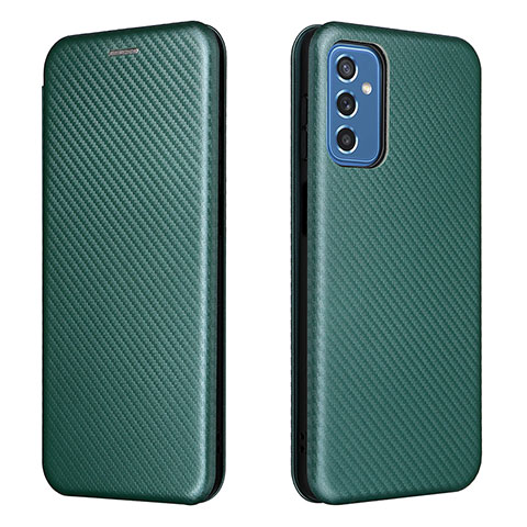 Funda de Cuero Cartera con Soporte Carcasa L06Z para Samsung Galaxy M52 5G Verde