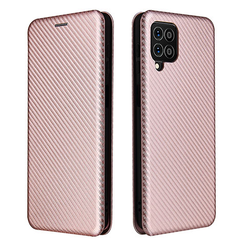 Funda de Cuero Cartera con Soporte Carcasa L06Z para Samsung Galaxy M62 4G Oro Rosa