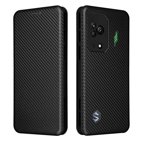 Funda de Cuero Cartera con Soporte Carcasa L06Z para Xiaomi Black Shark 5 5G Negro