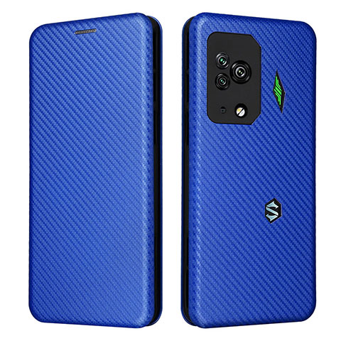 Funda de Cuero Cartera con Soporte Carcasa L06Z para Xiaomi Black Shark 5 Pro 5G Azul