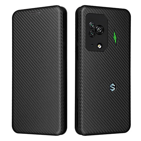 Funda de Cuero Cartera con Soporte Carcasa L06Z para Xiaomi Black Shark 5 Pro 5G Negro