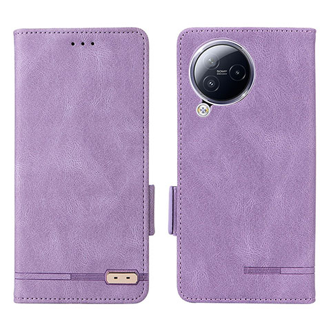 Funda de Cuero Cartera con Soporte Carcasa L06Z para Xiaomi Civi 3 5G Morado