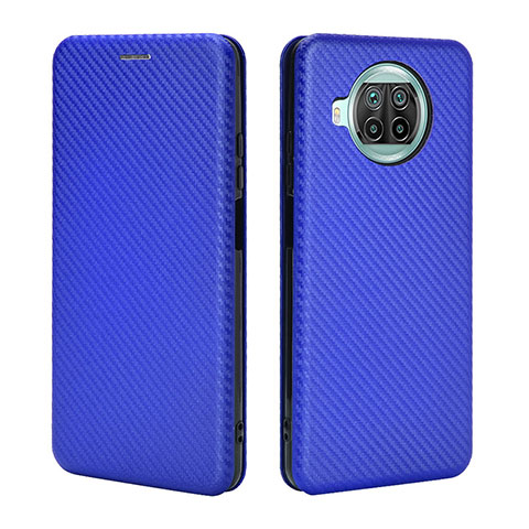 Funda de Cuero Cartera con Soporte Carcasa L06Z para Xiaomi Mi 10i 5G Azul