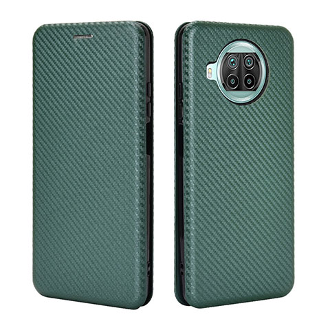 Funda de Cuero Cartera con Soporte Carcasa L06Z para Xiaomi Mi 10i 5G Verde