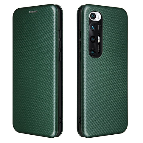 Funda de Cuero Cartera con Soporte Carcasa L06Z para Xiaomi Mi 10S 5G Verde