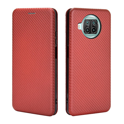 Funda de Cuero Cartera con Soporte Carcasa L06Z para Xiaomi Mi 10T Lite 5G Marron