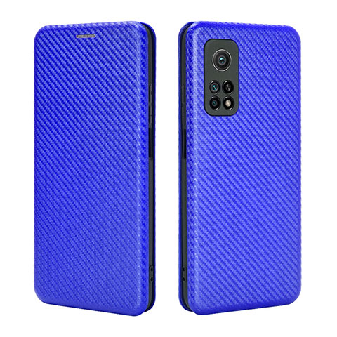 Funda de Cuero Cartera con Soporte Carcasa L06Z para Xiaomi Mi 10T Pro 5G Azul