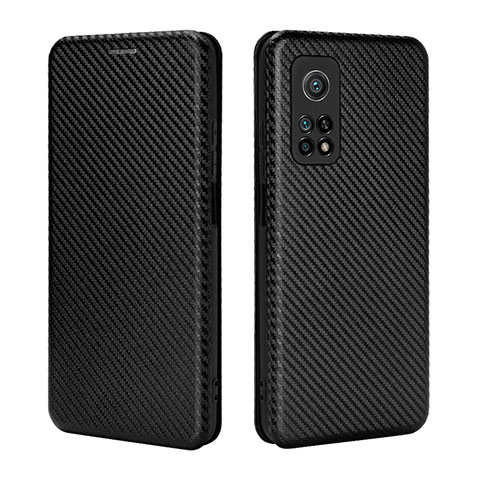 Funda de Cuero Cartera con Soporte Carcasa L06Z para Xiaomi Mi 10T Pro 5G Negro