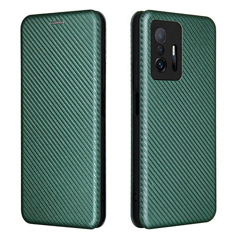 Funda de Cuero Cartera con Soporte Carcasa L06Z para Xiaomi Mi 11T 5G Verde