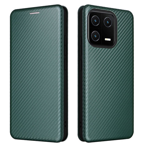 Funda de Cuero Cartera con Soporte Carcasa L06Z para Xiaomi Mi 13 5G Verde