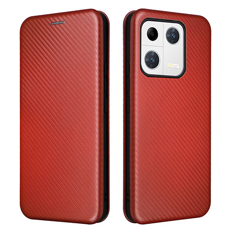 Funda de Cuero Cartera con Soporte Carcasa L06Z para Xiaomi Mi 13 Pro 5G Marron