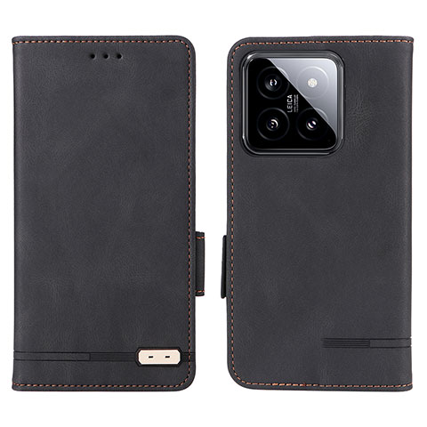 Funda de Cuero Cartera con Soporte Carcasa L06Z para Xiaomi Mi 14 Pro 5G Negro