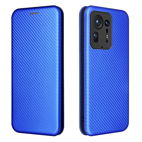 Funda de Cuero Cartera con Soporte Carcasa L06Z para Xiaomi Mi Mix 4 5G Azul