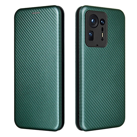 Funda de Cuero Cartera con Soporte Carcasa L06Z para Xiaomi Mi Mix 4 5G Verde