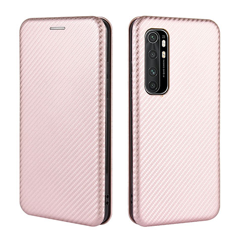 Funda de Cuero Cartera con Soporte Carcasa L06Z para Xiaomi Mi Note 10 Lite Oro Rosa