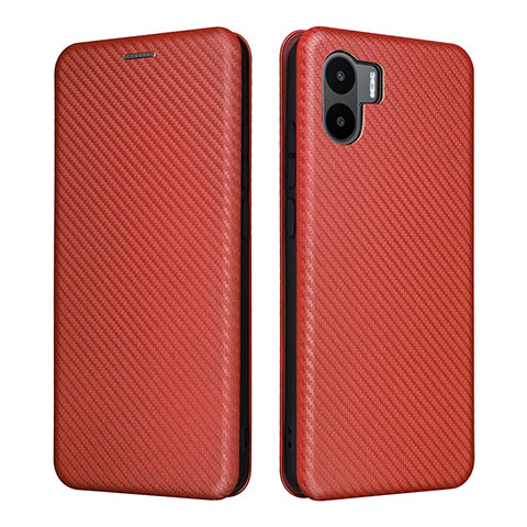 Funda de Cuero Cartera con Soporte Carcasa L06Z para Xiaomi Poco C50 Marron