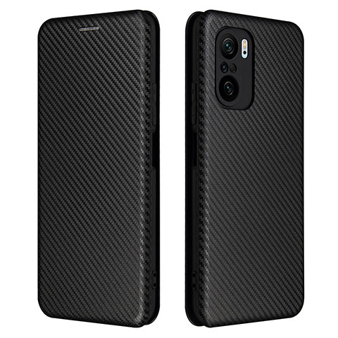 Funda de Cuero Cartera con Soporte Carcasa L06Z para Xiaomi Poco F3 5G Negro